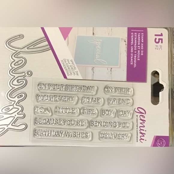 Crafter’s Companion 15 piece Stamp and Die Set - Special‎ - Picture 2 of 3